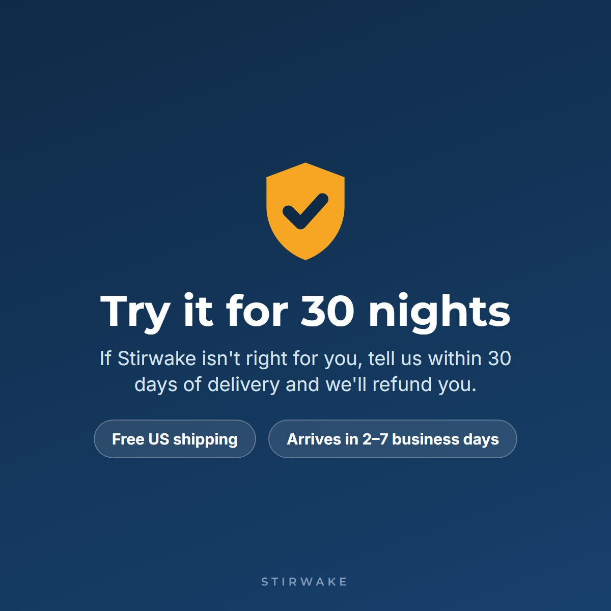 30-night money-back guarantee and free US shipping
