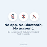 No app, no Bluetooth, no account needed